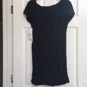 Allen Schwartz Prive Dress NEW Black Dress with Ruching size Medium